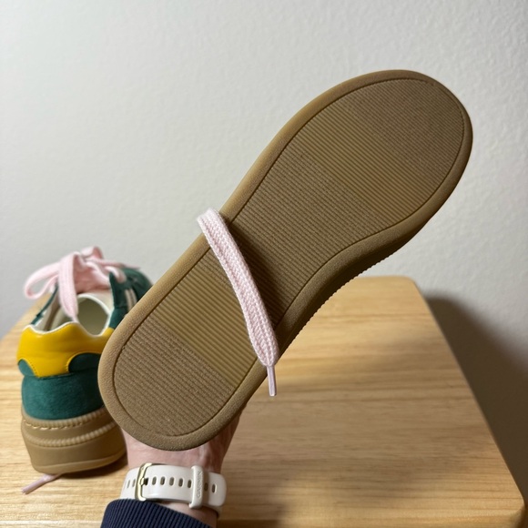 NWOT Madden Girl Women’s Goalie Lace Up Platform Sneaker Green Multi Size 7.5 - Picture 9 of 11